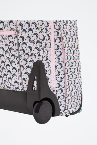 Sac à dos à roulettes Giorno - Rose et bleu marine