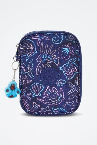 Trousse 100 Pens - Bleu marine et rose poudré