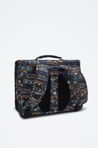 Cartable Preppy - Noir et bleu