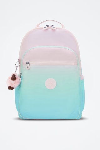 Sac à dos dip and dye Seoul - Rose poudré et turquoise