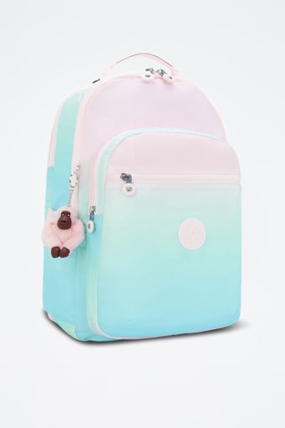 Sac à dos dip and dye Seoul - Rose poudré et turquoise