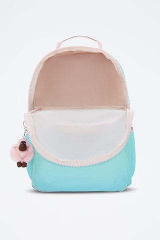 Sac à dos dip and dye Seoul - Rose poudré et turquoise