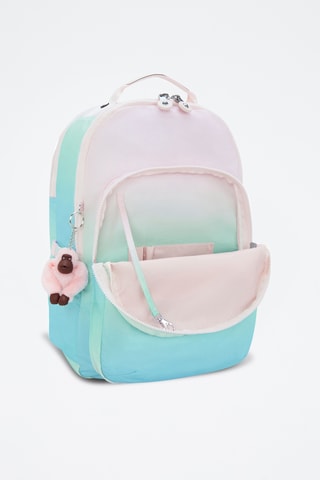 Sac à dos dip and dye Seoul - Rose poudré et turquoise