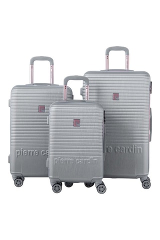 Set 3 Trolleys Perle - Zilverkleurig - 55/66/76 cm