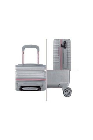 Set 3 Trolleys Perle - Zilverkleurig - 55/66/76 cm