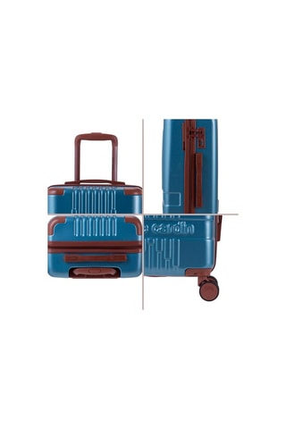 Set 3 Trolleys Alpha - Blauw - 55/66/76 cm