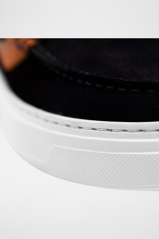 Chaussures bateau en nubuck - Bleu marine