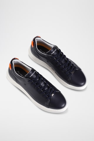 Leren Sneakers - Marineblauw