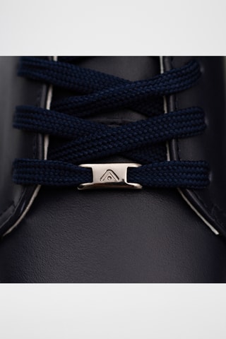 Leren Sneakers - Marineblauw