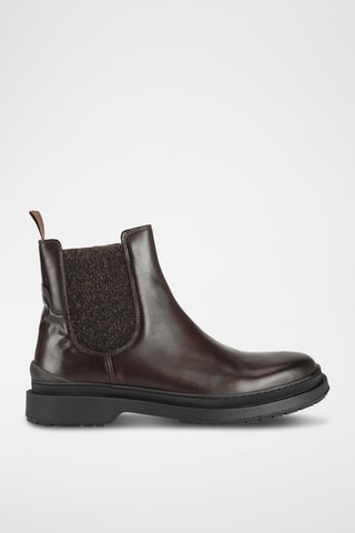 Bottines Chelsea en cuir - Marron