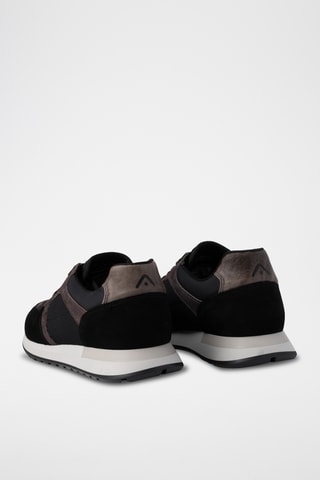 Leren Sneakers -Zwart