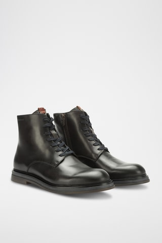 Bottines en cuir - Noir