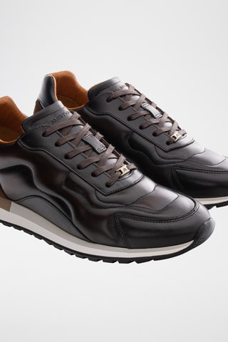 Leren Sneakers - Donkerbruin