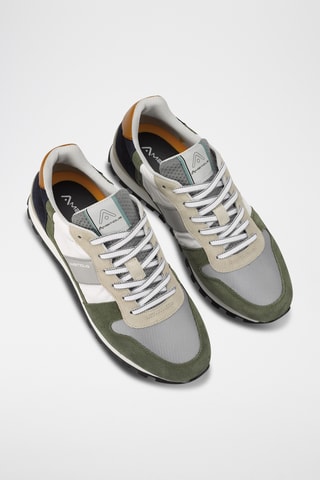 Leren Sneakers - Kaki