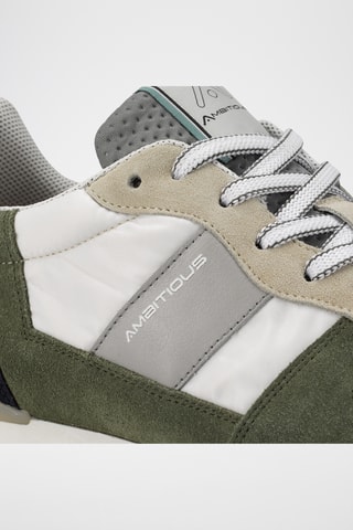 Leren Sneakers - Kaki