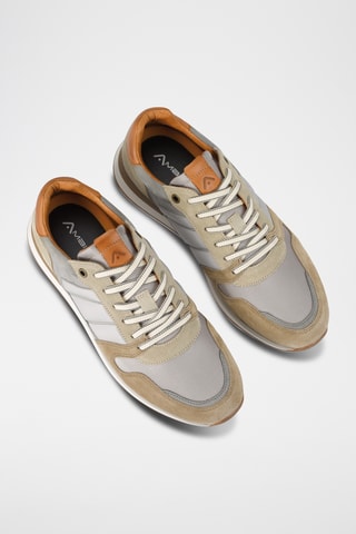 Leren Sneakers - Beige