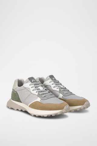 Leren Sneakers - Grijs