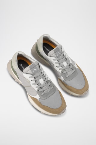 Leren Sneakers - Grijs