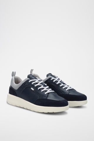 Leren Sneakers - Marineblauw