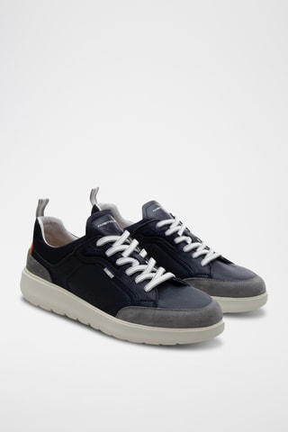 Leren Sneakers - Marineblauw