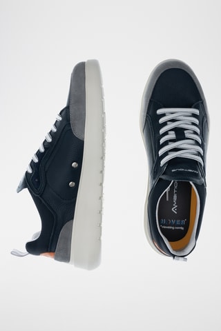 Leren Sneakers - Marineblauw