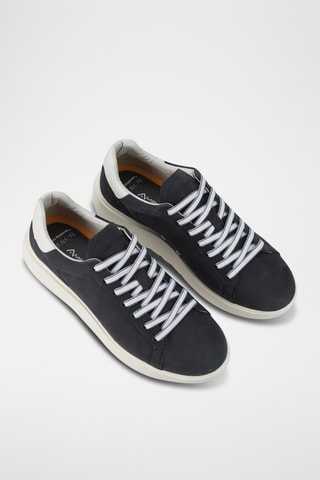 Leren Sneakers - Marineblauw