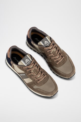 Leren Sneakers - Taupe