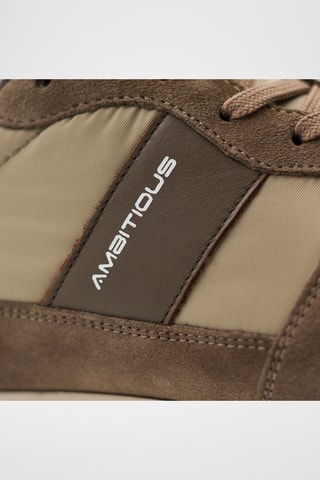 Leren Sneakers - Taupe