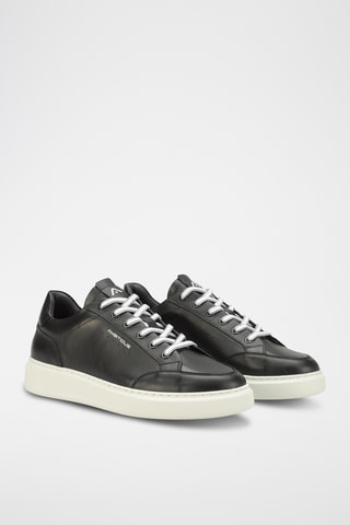 Leren Sneakers -Zwart