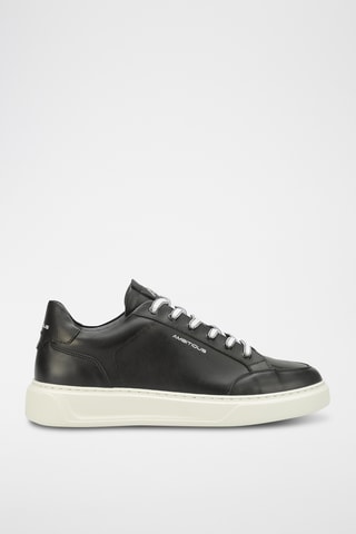 Leren Sneakers -Zwart
