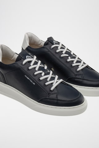 Leren Sneakers -Zwart