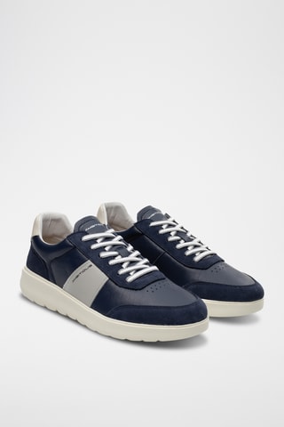 Leren Sneakers - Marineblauw