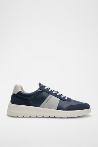 Leren Sneakers - Marineblauw
