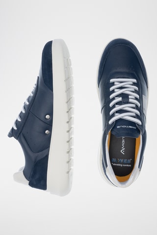Leren Sneakers - Marineblauw