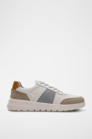 Leren Sneakers - Beige en wit