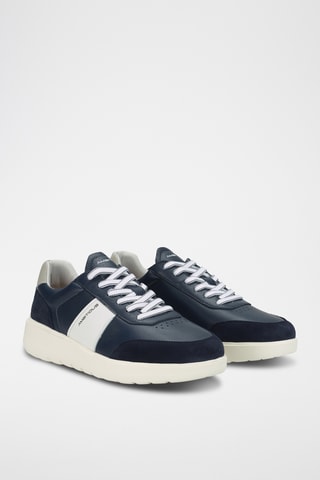 Leren Sneakers - Marineblauw