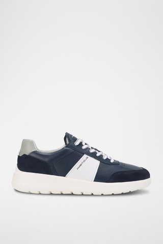 Leren Sneakers - Marineblauw