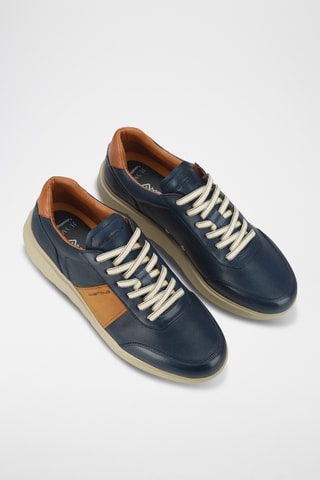 Leren Sneakers - Blauw