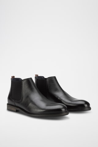 Bottines Chelsea en cuir - Noir