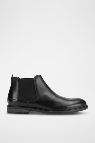 Bottines Chelsea en cuir - Noir