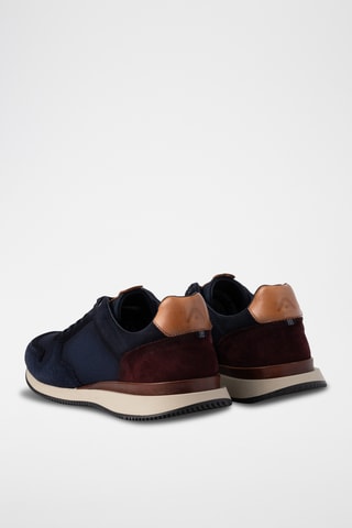 Leren Sneakers - Marineblauw