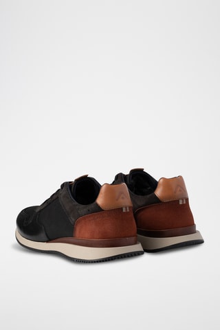 Leren Sneakers -Zwart