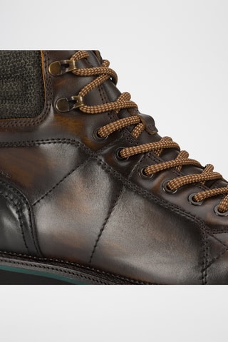 Bottines en cuir - Marron