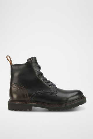 Bottines en cuir - Noir