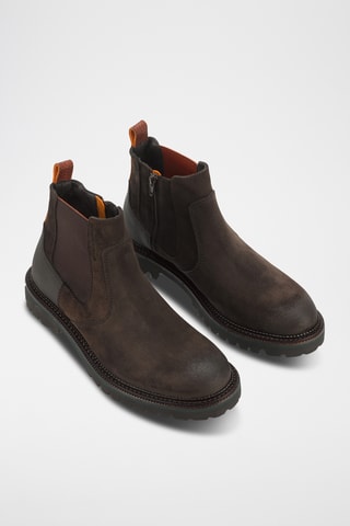 Bottines en cuir - Marron