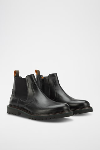 Bottines en cuir - Noir