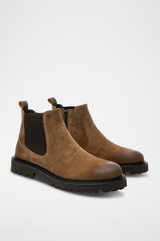 Bottines en cuir - Marron