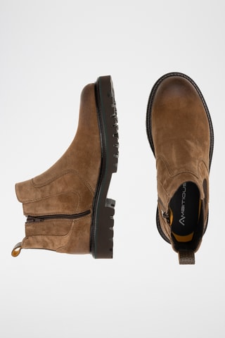 Bottines en cuir - Marron