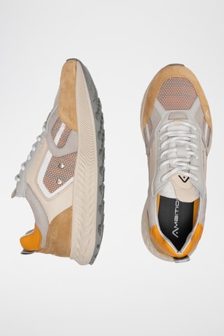 Leren Sneakers - Camel