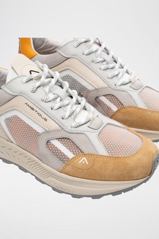 Leren Sneakers - Camel